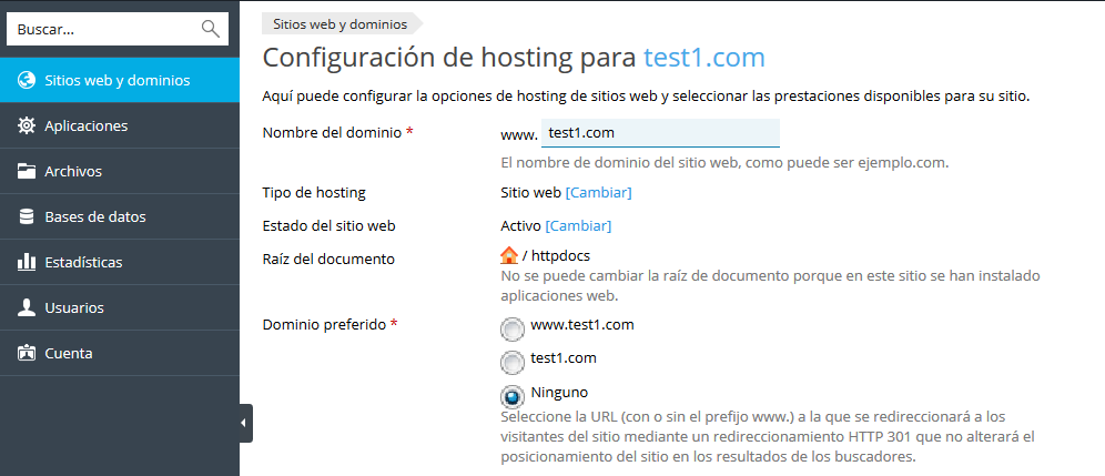 Hosting Settings